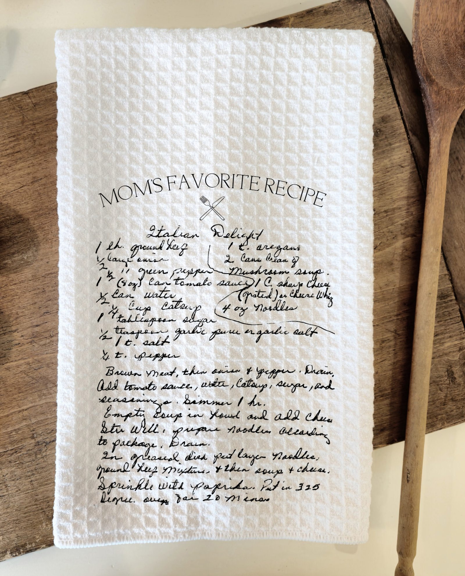 handwritten recipe towel 2 handwritten recipe towel 2