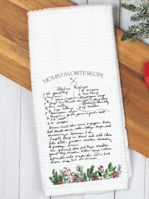 Christmas Handwritten Recipe Towel