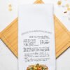 Thanksgiving Handwritten Recipe Towel
