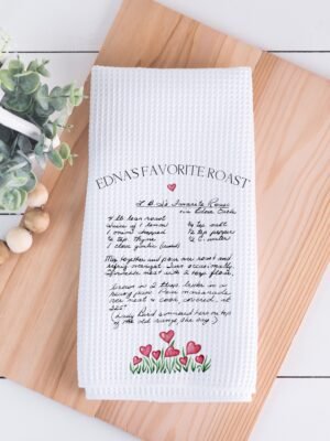 Recipe Towel With Hearts